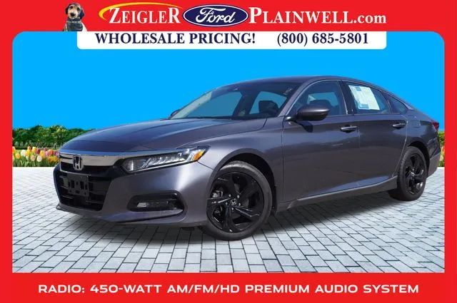 Gray 2018 Honda Accord EX-L for sale in Plainwell, MI