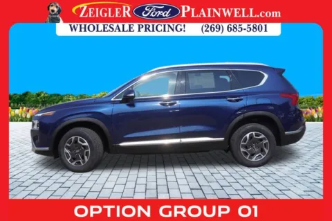 Photos of 2023 Hyundai Santa Fe Hybrid Blue for sale in Plainwell, MI at Zeigler Ford of Plainwell