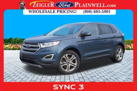 Blue 2016 Ford Edge Titanium for sale in Plainwell, MI