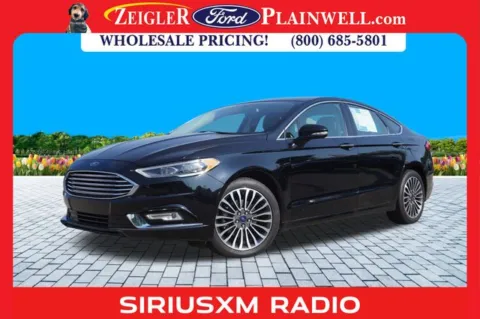 Black 2017 Ford Fusion SE for sale in Plainwell, MI