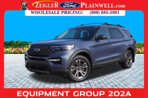 Blue 2021 Ford Explorer XLT for sale in Plainwell, MI