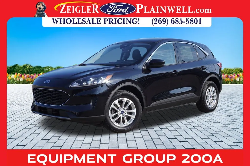 Black 2021 Ford Escape SE for sale in Plainwell, MI