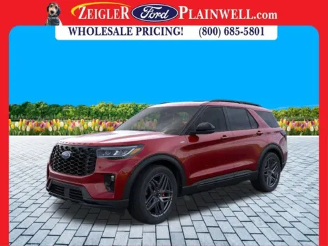 Red 2025 Ford Explorer ST-Line for sale in Plainwell, MI