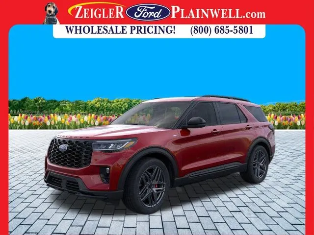 Red 2025 Ford Explorer ST-Line for sale in Plainwell, MI