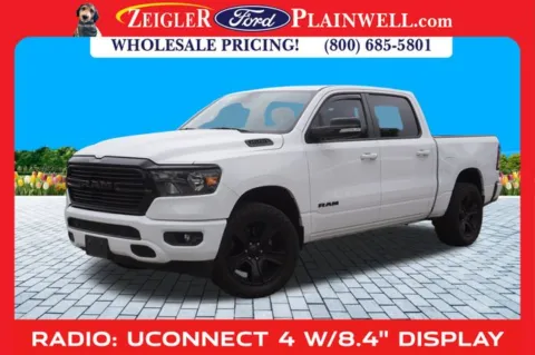 White 2021 Ram 1500 Big Horn/Lone Star for sale in Plainwell, MI