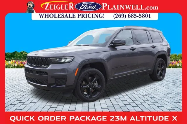 Gray 2023 Jeep Grand Cherokee L Altitude X for sale in Plainwell, MI