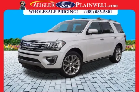 White 2018 Ford Expedition Limited for sale in Plainwell, MI