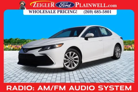 White 2021 Toyota Camry LE for sale in Plainwell, MI