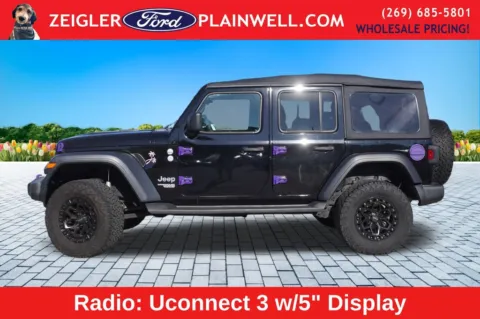 Photos of 2018 Jeep Wrangler Unlimited Sport S for sale in Plainwell, MI at Zeigler Ford of Plainwell