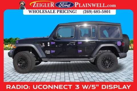 Photos of 2018 Jeep Wrangler Unlimited Sport S for sale in Plainwell, MI at Zeigler Ford of Plainwell