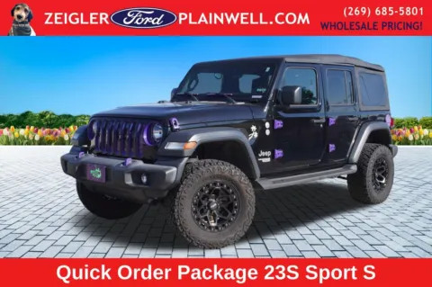Black 2018 Jeep Wrangler Unlimited Sport S for sale in Plainwell, MI