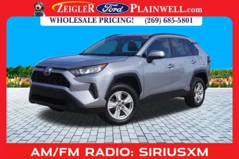 Silver 2021 Toyota RAV4 Hybrid LE for sale in Plainwell, MI