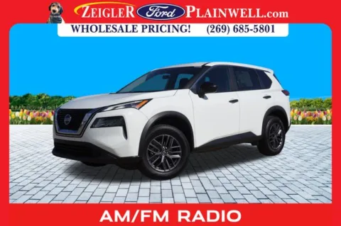 White 2021 Nissan Rogue S for sale in Plainwell, MI