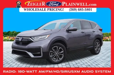 Gray 2021 Honda CR-V Hybrid EX for sale in Plainwell, MI