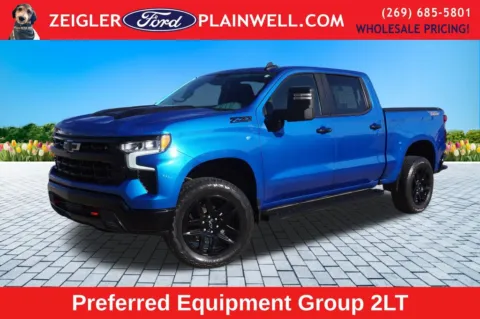 Blue 2023 Chevrolet Silverado 1500 LT Trail Boss for sale in Plainwell, MI