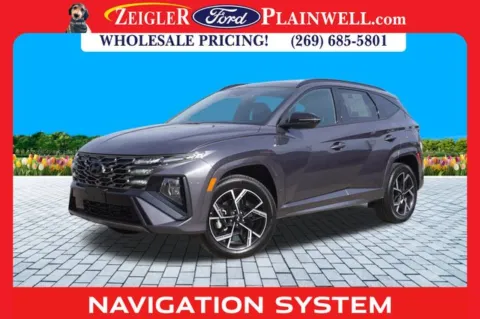 Gray 2025 Hyundai Tucson Hybrid N Line for sale in Plainwell, MI