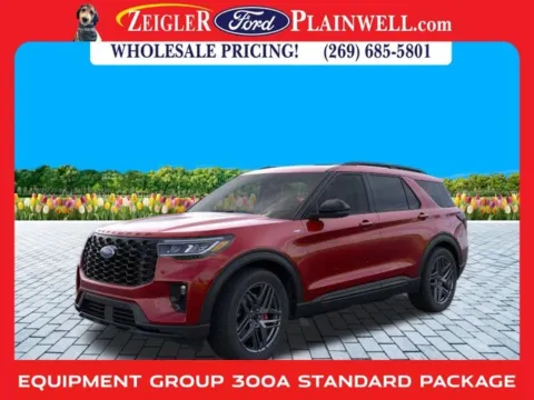 Red 2025 Ford Explorer ST-Line for sale in Plainwell, MI