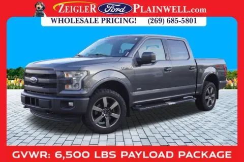 Blue 2017 Ford F-150 Lariat for sale in Plainwell, MI