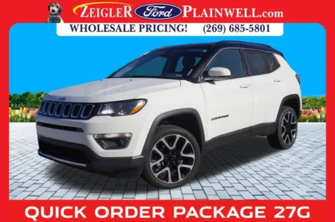 White 2018 Jeep Compass Limited for sale in Plainwell, MI