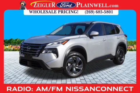 Silver 2024 Nissan Rogue SV for sale in Plainwell, MI