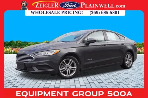 Gray 2018 Ford Fusion Hybrid S for sale in Plainwell, MI