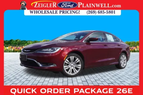 Red 2015 Chrysler 200 Limited for sale in Plainwell, MI