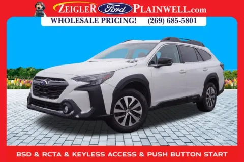 White 2024 Subaru Outback Premium for sale in Plainwell, MI