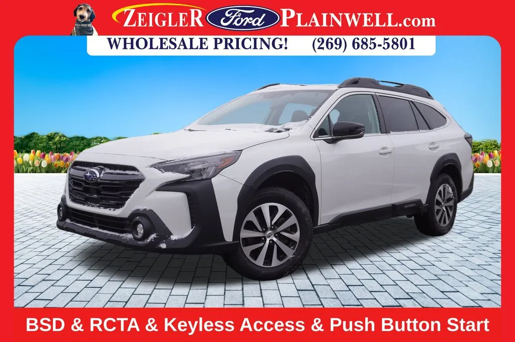 White 2024 Subaru Outback Premium for sale in Plainwell, MI