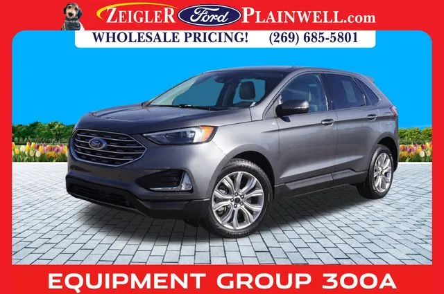 Gray 2023 Ford Edge Titanium for sale in Plainwell, MI