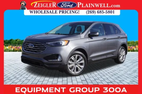 Gray 2023 Ford Edge Titanium for sale in Plainwell, MI