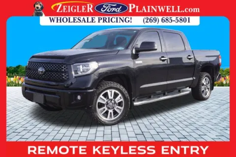 Black 2020 Toyota Tundra Platinum Crew Max Panoramic Moonroof for sale in Plainwell, MI