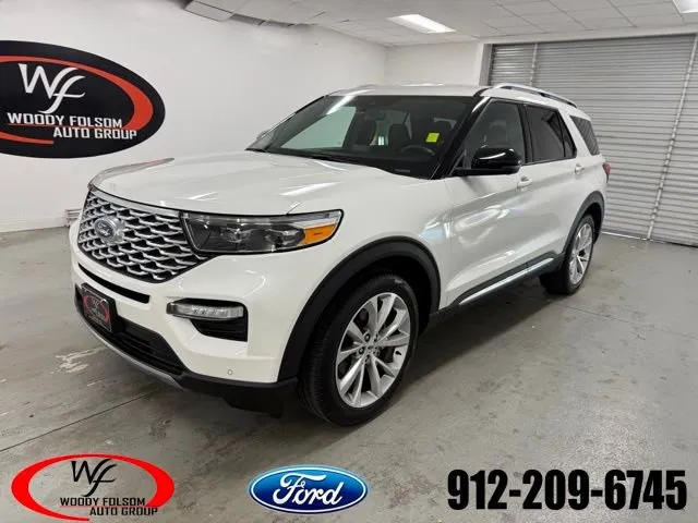 White 2023 Ford Explorer Platinum for sale in Baxley, GA