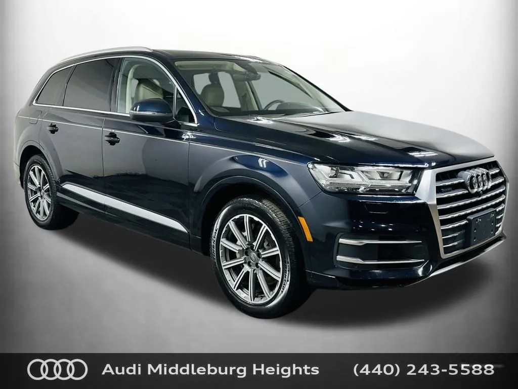 Blue 2017 Audi Q7 3.0T Prestige for sale in Middleburg Heights, OH