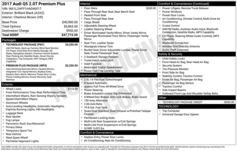 Another view of 2017 Audi Q5 2.0T Premium Plus for sale in Middleburg Heights, OH at Audi Middleburg Heights