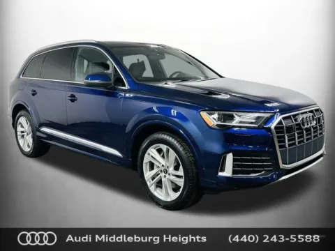 Blue 2021 Audi Q7 45 Premium Plus for sale in Middleburg Heights, OH