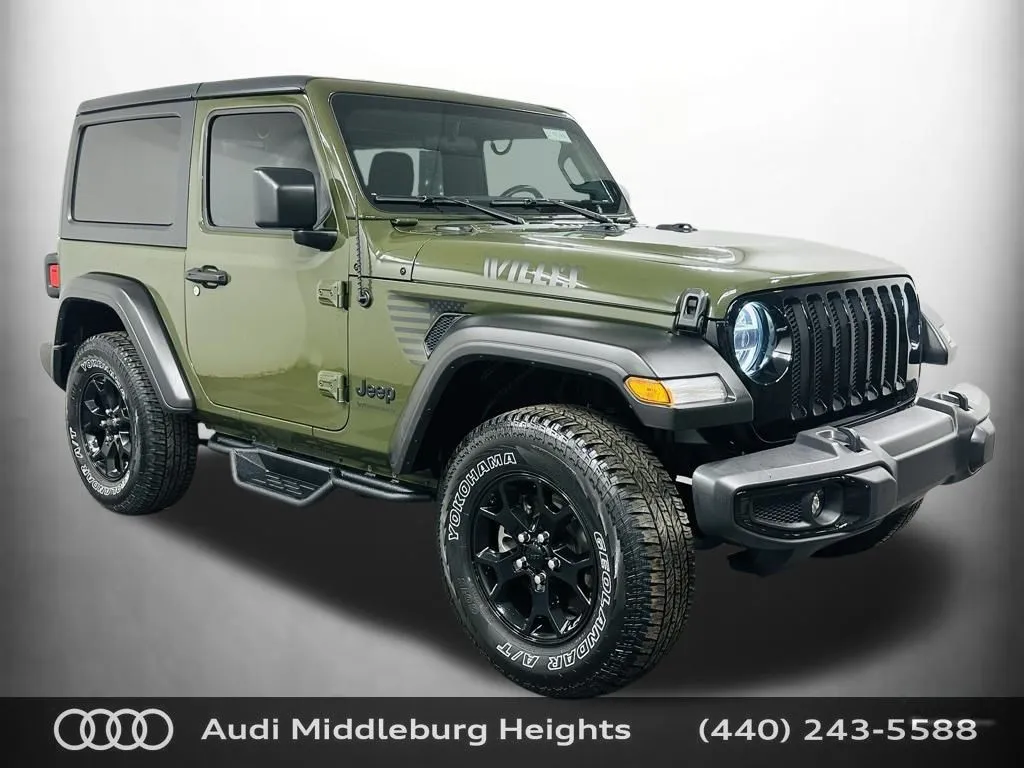 Green 2021 Jeep Wrangler Willys for sale in Middleburg Heights, OH