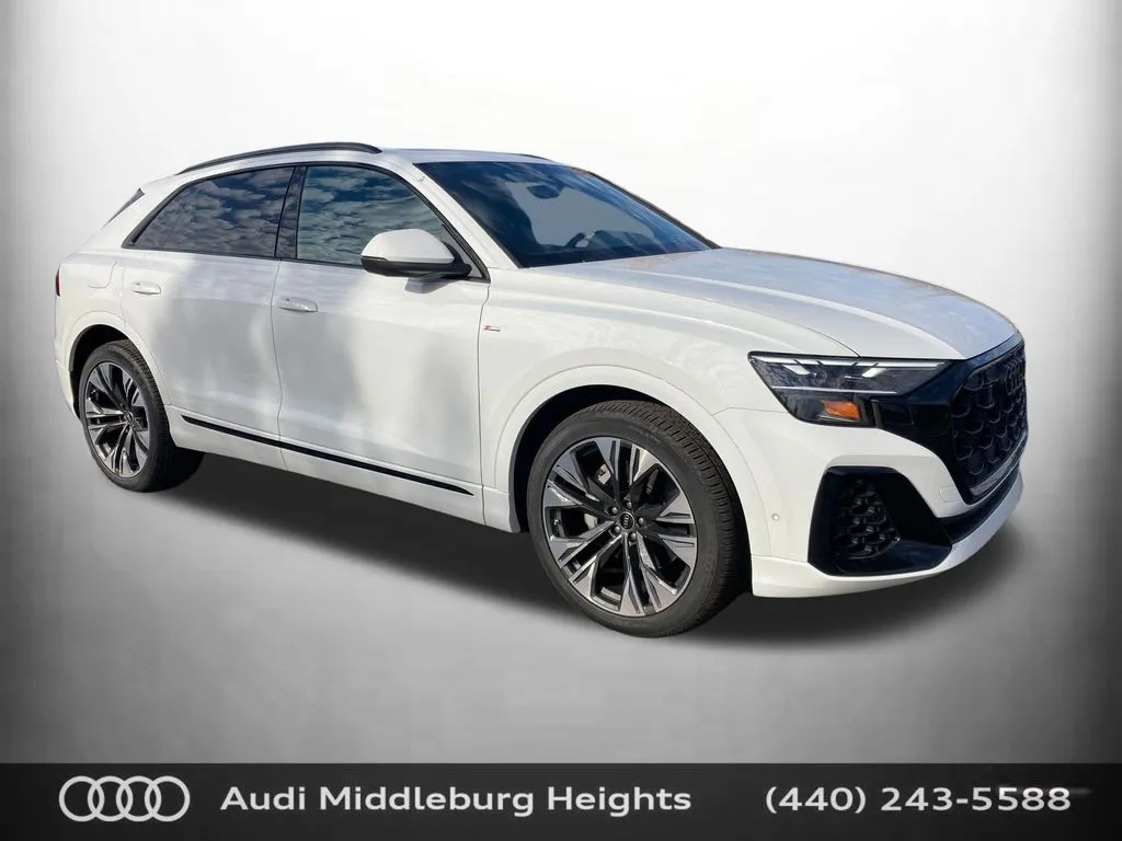 White 2026 Audi Q8 55 Premium Plus for sale in Middleburg Heights, OH
