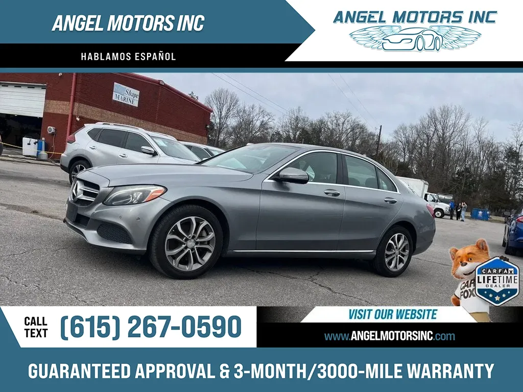 White 2016 MERCEDES-BENZ C-CLASS C300 4MATIC for sale in Smyrna, TN