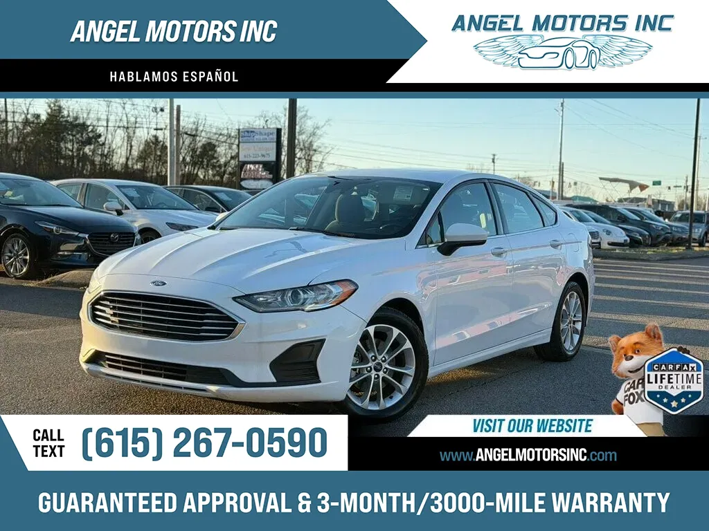 White 2020 FORD FUSION SE for sale in Smyrna, TN