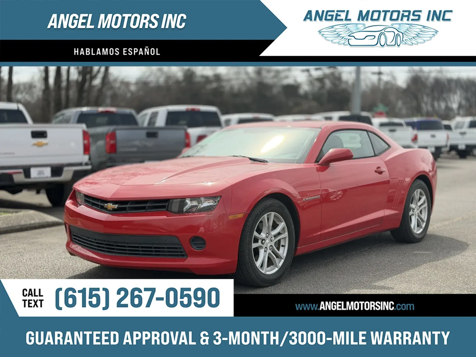 Red 2015 Chevrolet Camaro LS for sale in Smyrna, TN