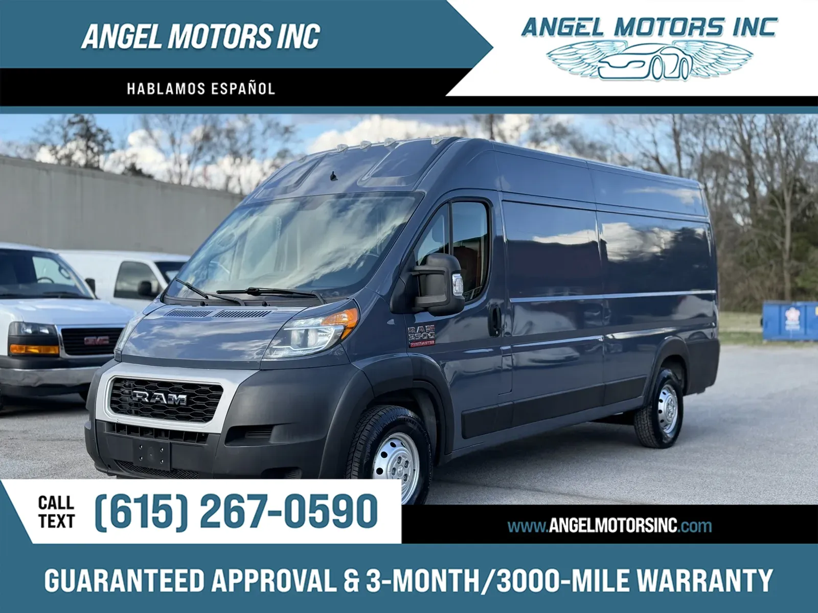 Blue 2020 Ram ProMaster 3500 159 WB for sale in Smyrna, TN