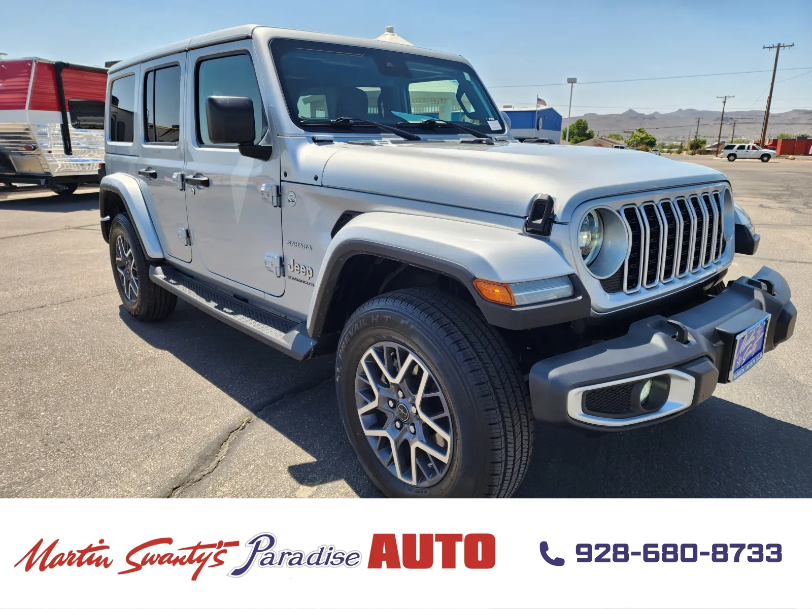 Silver 2024 Jeep Wrangler Sahara for sale in Lake Havasu City, AZ