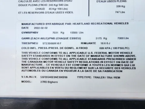 More photos of 2022 HEARTLAND BIG HORN M37RD at Martin Swanty's Paradise Auto, AZ