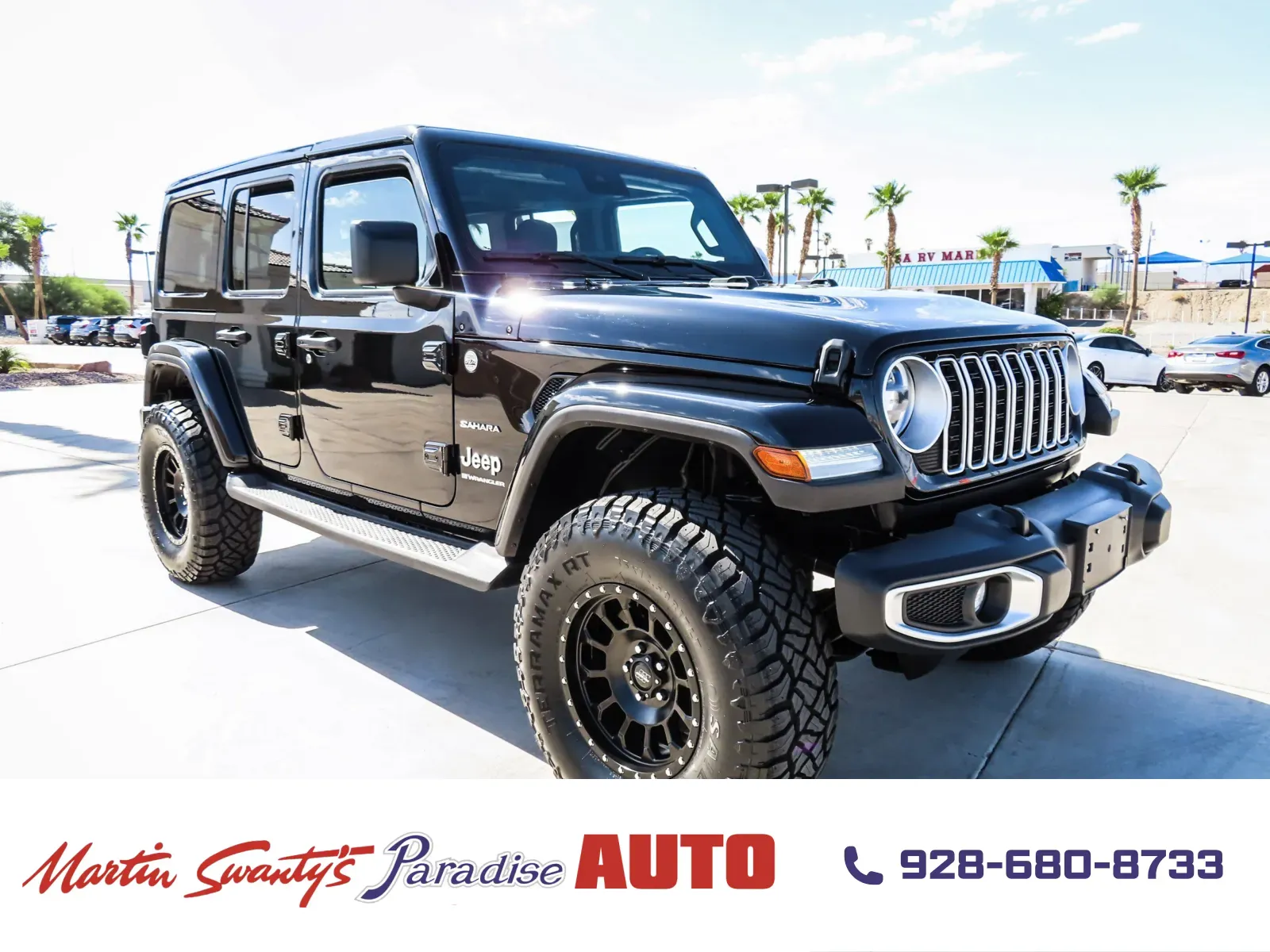 Black 2024 Jeep Wrangler Sahara for sale in Lake Havasu City, AZ