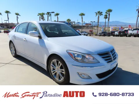 White 2014 Hyundai Genesis 3.8L for sale in Lake Havasu City, AZ
