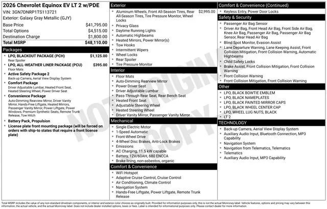 2026 Chevrolet Equinox EV 2LT - Photo 25