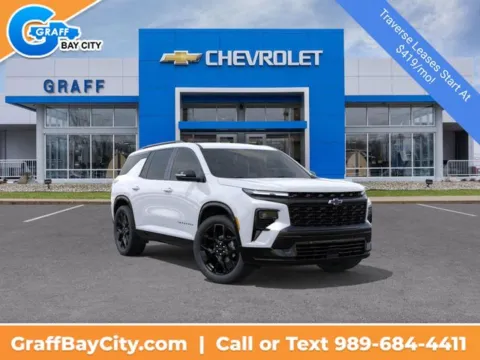White 2026 Chevrolet Traverse RS for sale in Bay City, MI