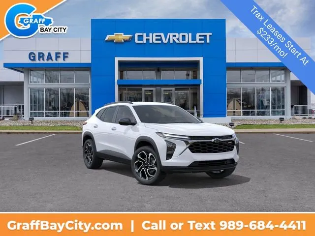 White 2026 Chevrolet Trax 2RS for sale in Bay City, MI