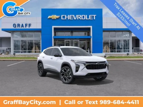 White 2026 Chevrolet Trax 2RS for sale in Bay City, MI