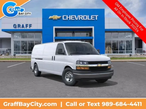 White 2025 Chevrolet Express 3500 Work Van for sale in Bay City, MI